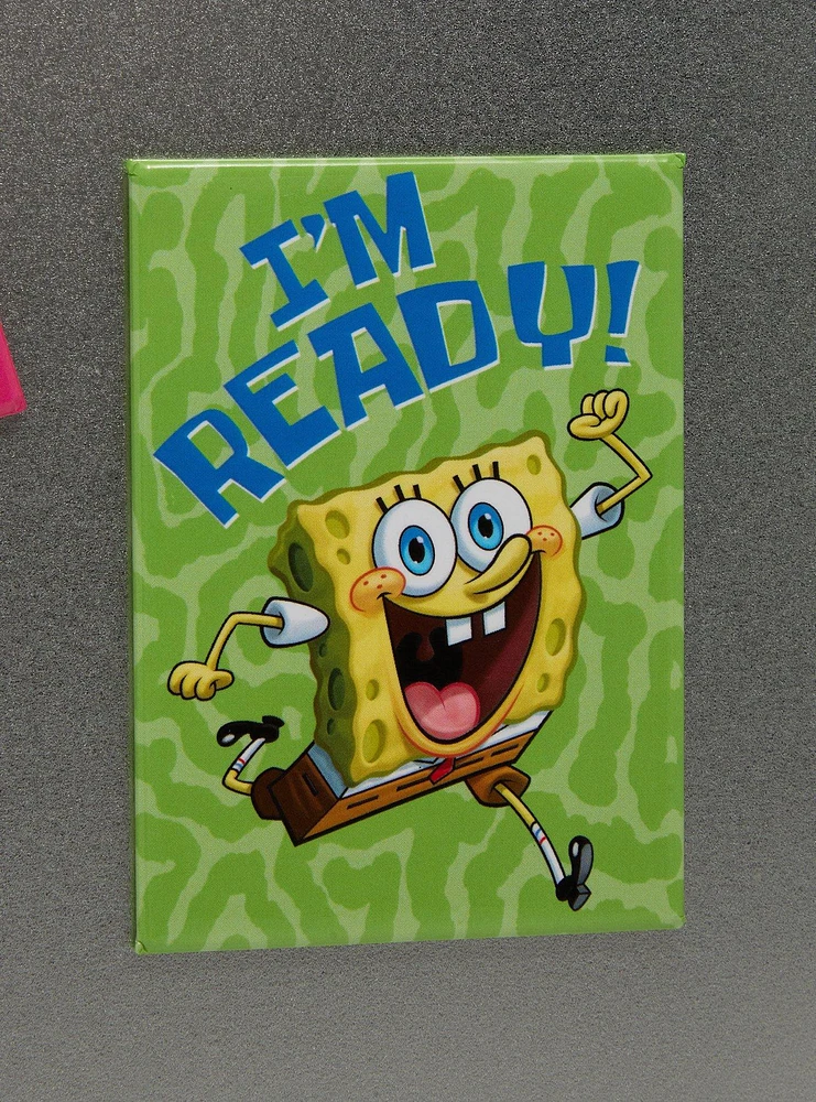 SpongeBob SquarePants I'm Ready Flat Magnet