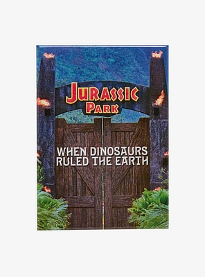 Jurassic Park Opening Gate Flat Magnet
