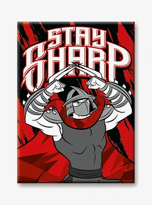 Teenage Mutant Ninja Turtles Shredder Stay Sharp Flat Magnet