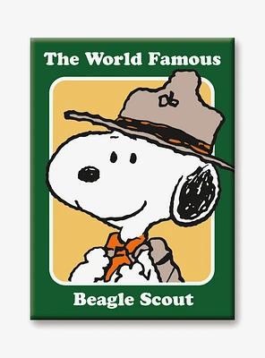 Peanuts Snoopy World Famous Beagle Scout Flat Magnet