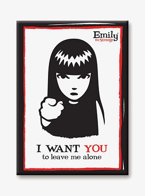Emily the Strange Leave Me Alone Flat Magnet