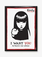 Emily the Strange Leave Me Alone Flat Magnet