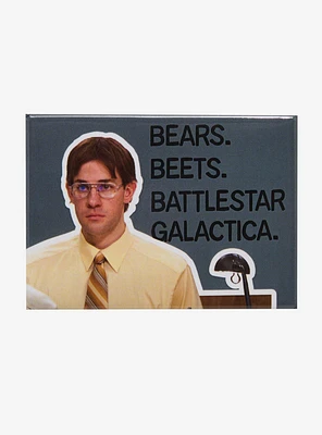 The Office Jim Battlestar Galactica Flat Magnet