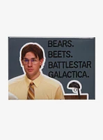 The Office Jim Battlestar Galactica Flat Magnet