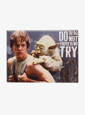 Star Wars Luke & Yoda Do or Do Not Flat Magnet