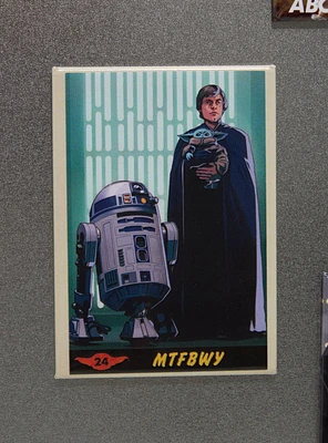 Star Wars The Mandalorian May The Force Be With You Retro Flat Magnet