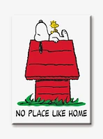 Peanuts Snoopy Doghouse No Place Like Home Flat Magnet