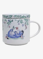 Disney Winnie the Pooh Eeyore Floral Mug with Lid
