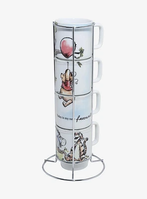Disney Winnie the Pooh Illustrated Stacking Mug Set
