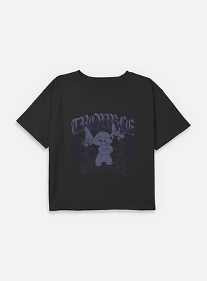 Disney Lilo & Stitch Total Trouble Youth Girls Boxy T-Shirt BoxLunch Web Exclusive