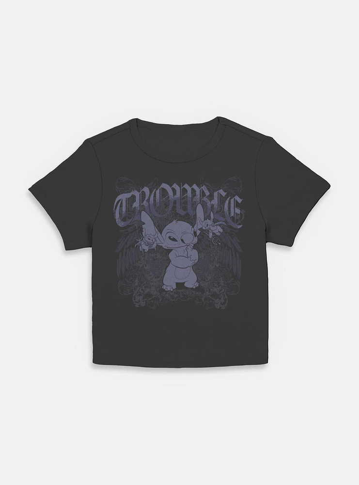 Disney Lilo & Stitch Total Trouble Womens Baby T-Shirt BoxLunch Web Exclusive