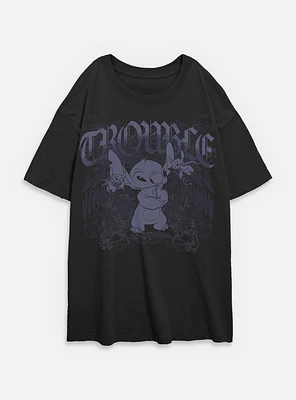 Disney Lilo & Stitch Total Trouble Womens Oversized T-Shirt BoxLunch Web Exclusive