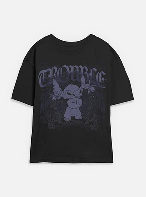 Disney Lilo & Stitch Total Trouble Womens Skimmer T-Shirt BoxLunch Web Exclusive