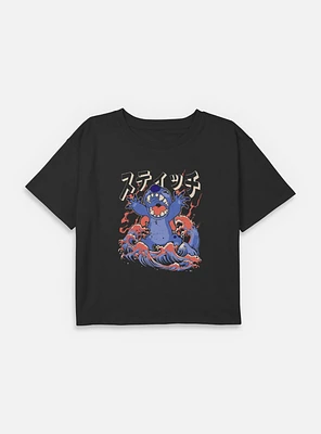 Disney Lilo & Stitch Kaiju Youth Girls Boxy T-Shirt BoxLunch Web Exclusive