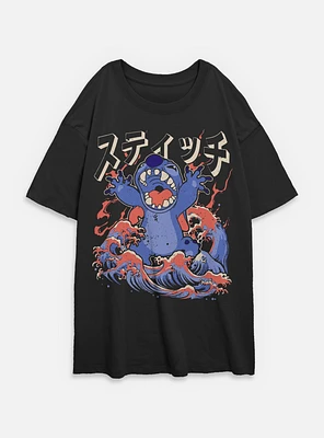 Disney Lilo & Stitch Kaiju Womens Oversized T-Shirt BoxLunch Web Exclusive
