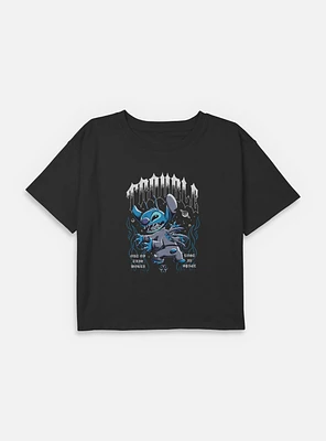 Disney Lilo & Stitch Cosmic Trouble Youth Girls Boxy T-Shirt BoxLunch Web Exclusive