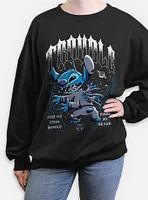 Disney Lilo & Stitch Cosmic Trouble Womens Oversized Sweatshirt BoxLunch Web Exclusive