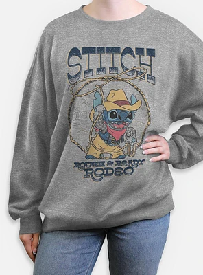 Disney Lilo & Stitch Rough Ready Rodeo Womens Oversized Sweatshirt BoxLunch Web Exclusive