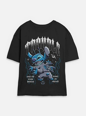 Disney Lilo & Stitch Cosmic Trouble Womens Skimmer T-Shirt BoxLunch Web Exclusive