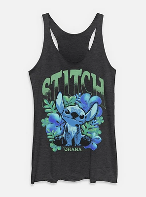 Disney Lilo & Stitch Dark Floral Womens Tank Top BoxLunch Web Exclusive