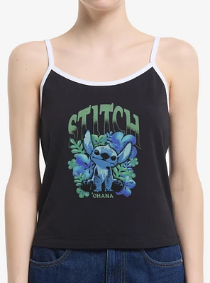 Disney Lilo & Stitch Dark Floral Womens Cami Tank Top BoxLunch Web Exclusive