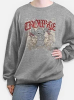 Disney Lilo & Stitch Total Trouble Womens Oversized Sweatshirt BoxLunch Web Exclusive