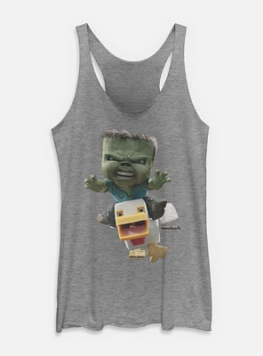 A Minecraft Movie Chicken Jockey Womens Tank Top