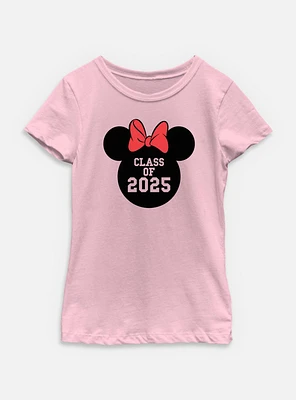 Disney Minnie Mouse Class Of 2025 Youth Girls T-Shirt