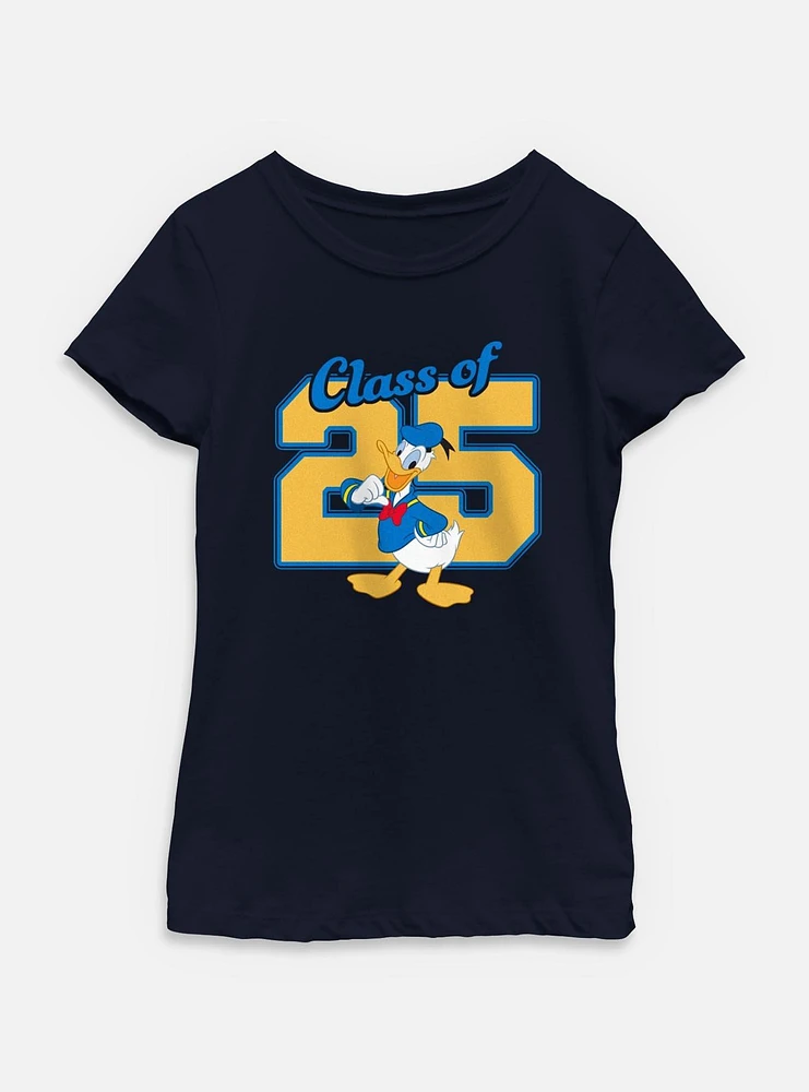 Disney Donald Duck Class Of 2025 Youth Girls T-Shirt
