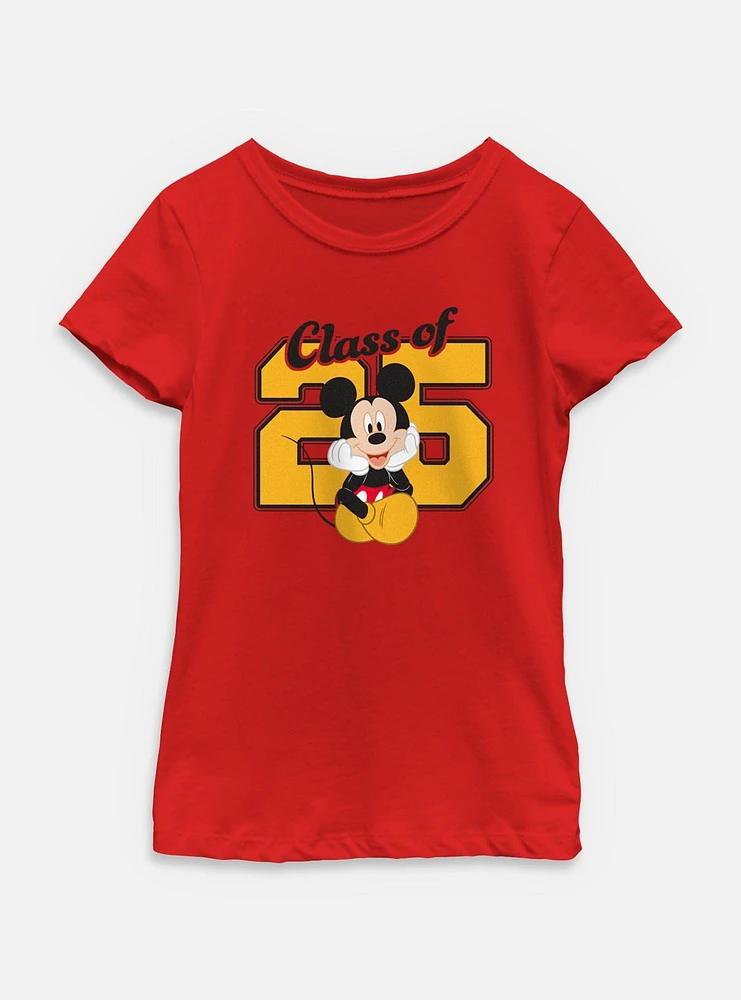 Disney Mickey Mouse Class Of 25 Youth Girls T-Shirt