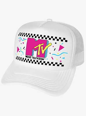 MTV 80's Checker Party Foam Trucker Hat