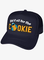 Sesame Street Cookie Monster Did It All For The Cookies Foam Trucker Hat