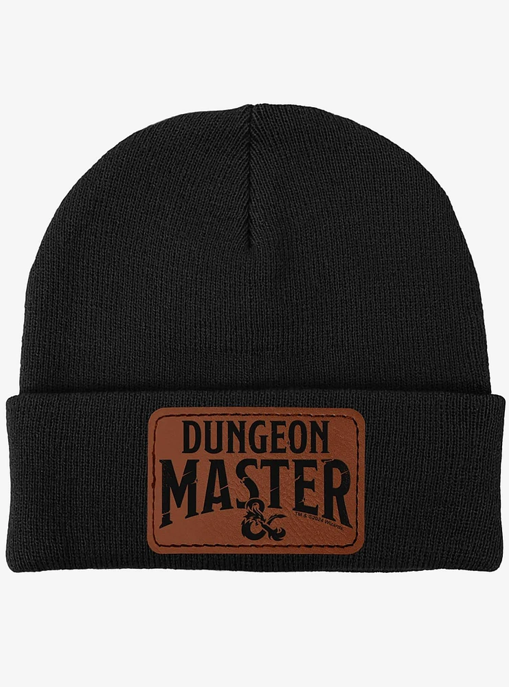 Dungeons & Dragons Dungeon Master Lower Arch Leather Patch Knit Beanie