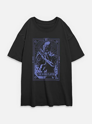 Dungeons & DragonsThe Mind Flayer Tarot Womens Oversized T-Shirt