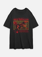 Dungeons & Dragons Ancient Red Dragon Stats Womens Oversized T-Shirt
