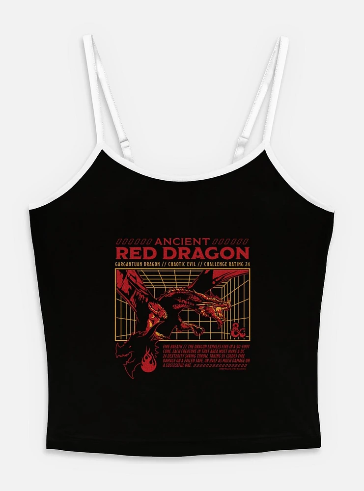 Dungeons & Dragons Ancient Red Dragon Stats Womens Cami