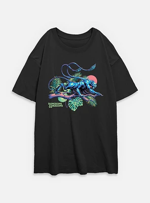 Dungeons & Dragons Displacer Beast Island Vibes Womens Oversized T-Shirt