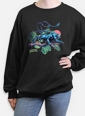 Dungeons & Dragons Displacer Beast Island Vibes Womens Oversized Sweatshirt