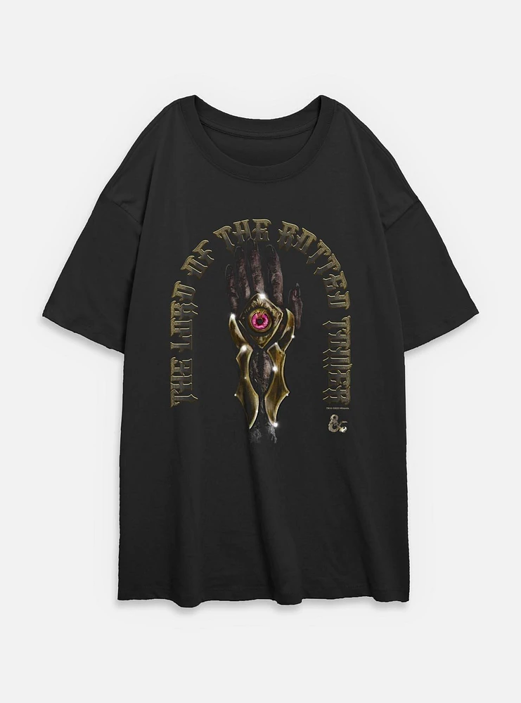Dungeons & Dragons Hand Of Damned Womens Oversized T-Shirt