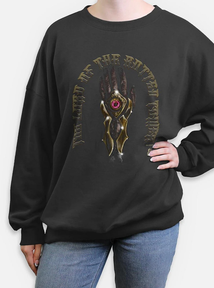 Dungeons & Dragons Hand Of Damned Womens Oversized Sweatshirt