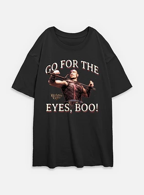 Dungeons & Dragons Go For The Eyes Womens Oversized T-Shirt
