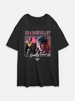 Dungeons & Dragons Shadowheart Darkness Protect Me Womens Oversized T-Shirt