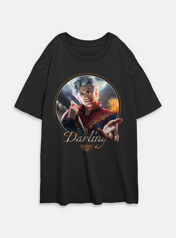 Dungeons & Dragons Astarion Darling Womens Oversized T-Shirt