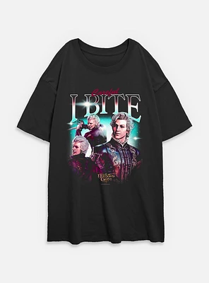 Dungeons & Dragons Astarion Careful I Bite Womens Oversized T-Shirt