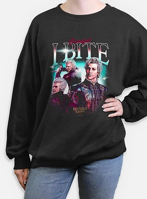 Dungeons & Dragons Astarion Careful I Bite Womens Oversized Sweatshirt