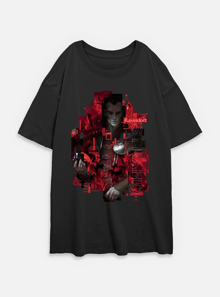 Dungeons & Dragons Ravenloft Strahd Womens Oversized T-Shirt