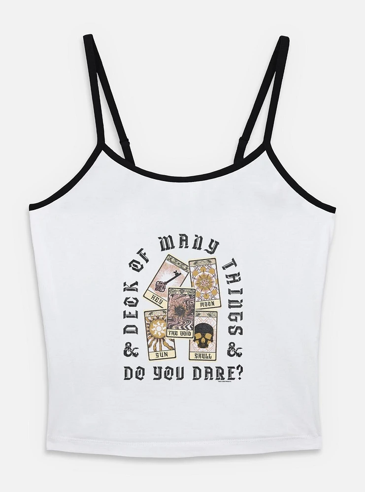 Dungeons & Dragons Do You Dare Deck Womens Cami