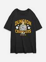Dungeons & Dragons Dungeon Crawlers Club Womens Oversized T-Shirt