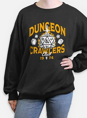 Dungeons & Dragons Dungeon Crawlers Club Womens Oversized Sweatshirt
