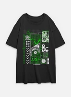 Dungeons & Dragons Trippy D20 Womens Oversized T-Shirt